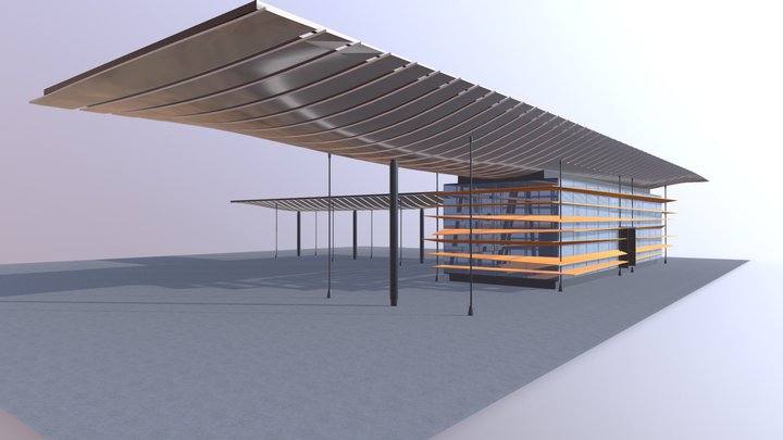 Transport pavilion 3D Model