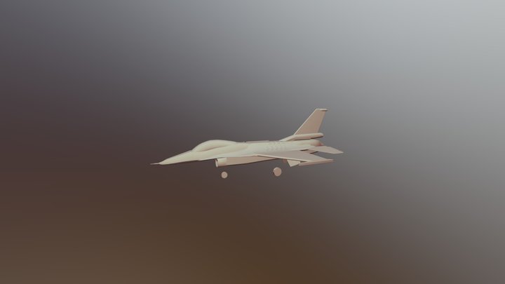 General Dynamics F16 Fighting-Falcon 3D Model