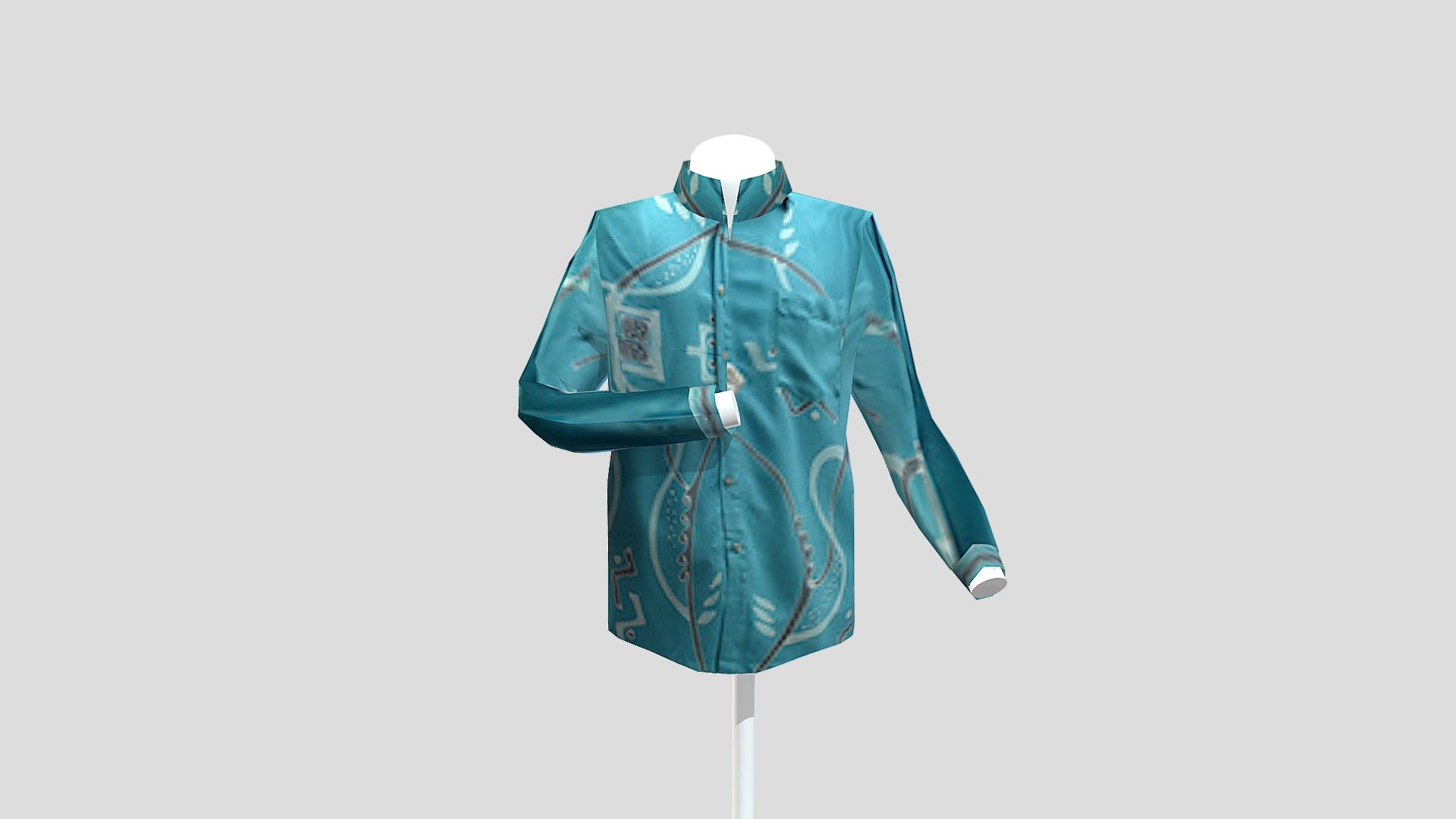 MYM-05 Long Sleeve Men Batik — Sketchfab embed 3D viewer