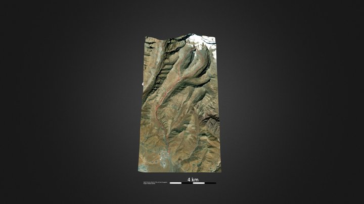 冈仁波齐内转（因揭陀线） 3D Model