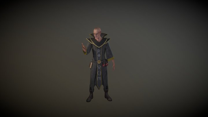 Sorcerer Character 3D Model