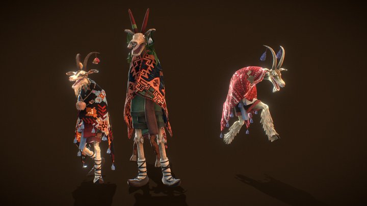 Mystic Goats 3D Model