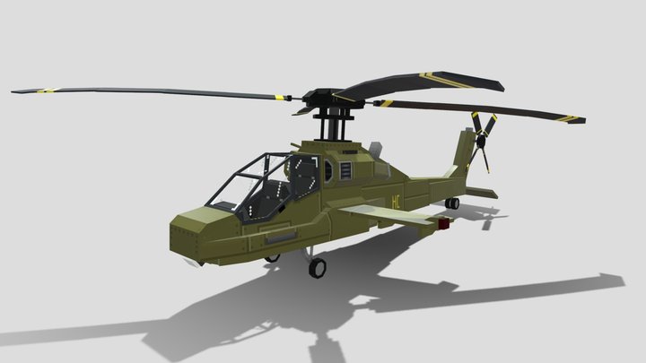new apache helicopter 3D Model