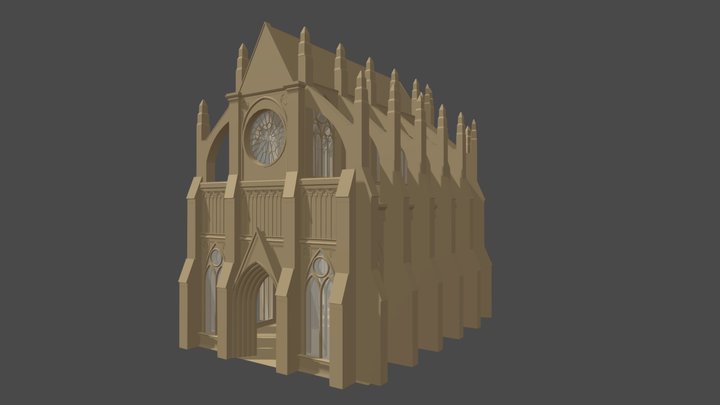 Gothic Chapel 3D Model