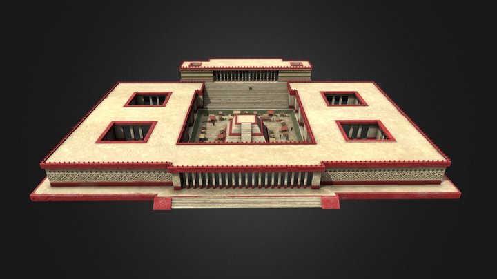 Aztec Temple (Merchant Guild) 3D Model