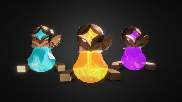 Genshin Impact :  Activation Materials 3D Model