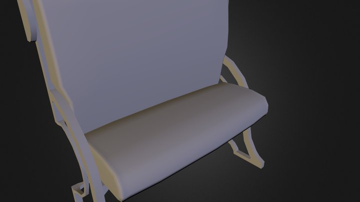 Booth Seat 3D Model