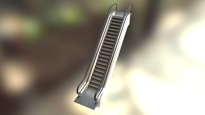 Escalator 3D models - Sketchfab