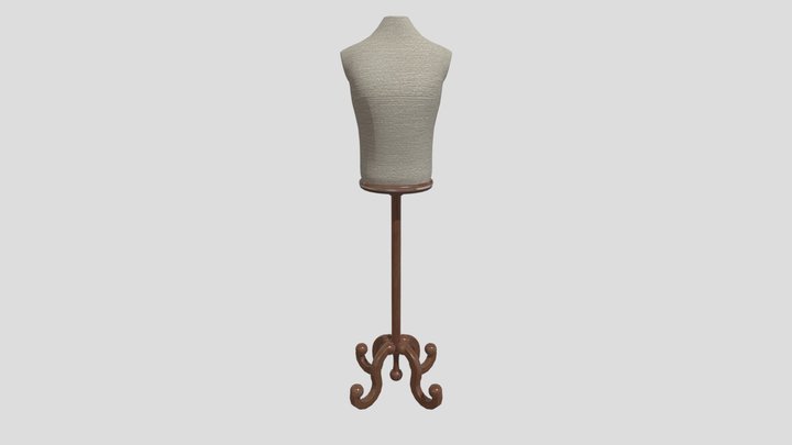 Vintage Sewing Manequin Model 3D Model