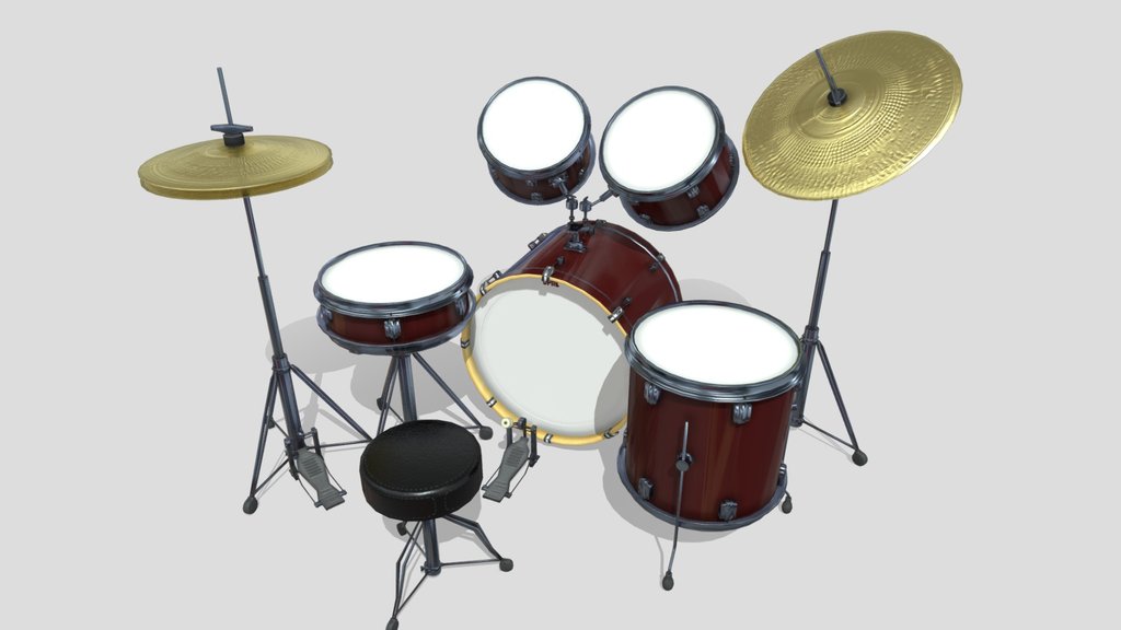 Burgundy Drum Kit by Opal 🥁