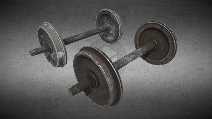 Train Rail Tran train wheel – Kostenloses 3D-Modell STL