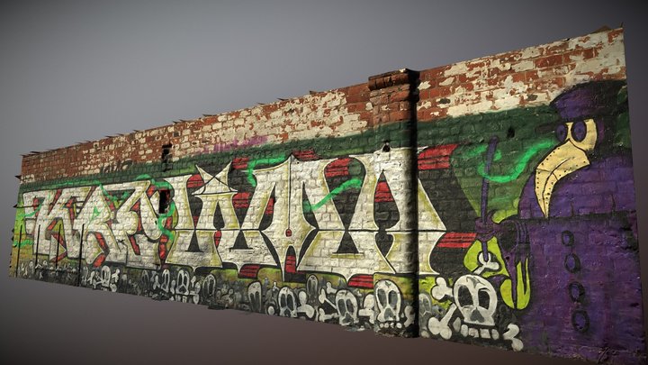 Glasgow Spiers Wharf Graffiti 2 3D Model