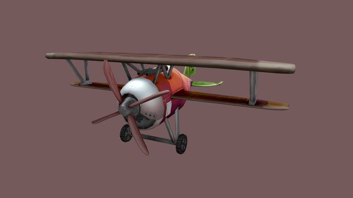 Stylized Siemens-Schuckert d.iv 3D Model