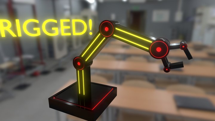 RIGGED ROBOTIC ARM – Modello 3D gratuito STL