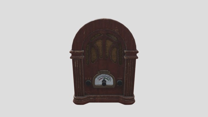 Antique Radio 3D Model
