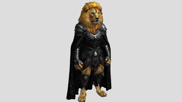 Golden Lion Black Knight – Modèle 3D gratuit STL