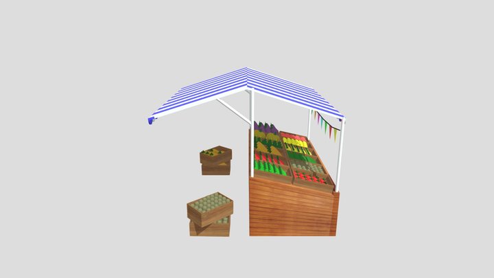 Vegetable shop 3D Model