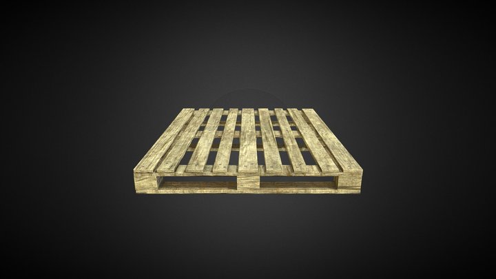 Wooden Tray 3D Model