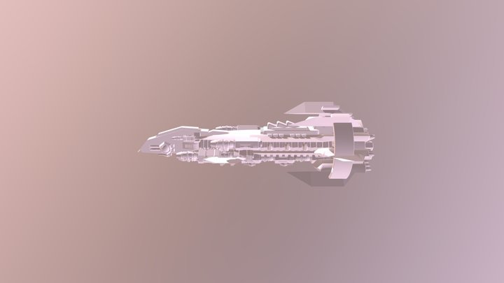 Capital Ship 3D Model