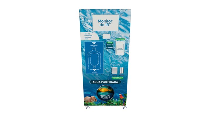 MAQUINA SMART VENDING - AGUA DEL ORINOCO 3D Model