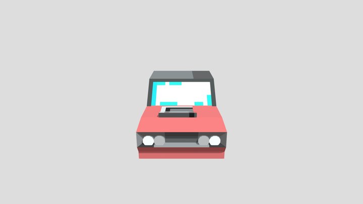 Low-Poly 1970 Dodge Challenger 3D Model