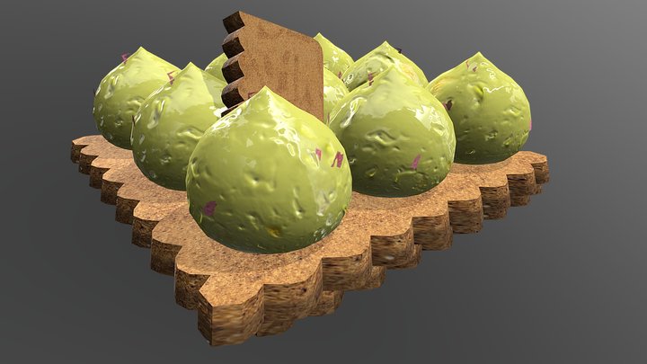 French Lemon Tart 3D Model