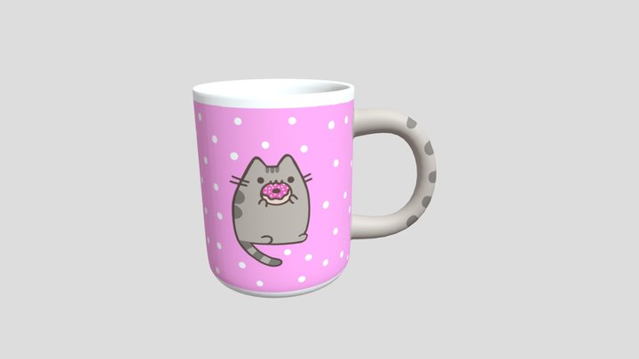 Pusheen_mug_Maya 3D Model