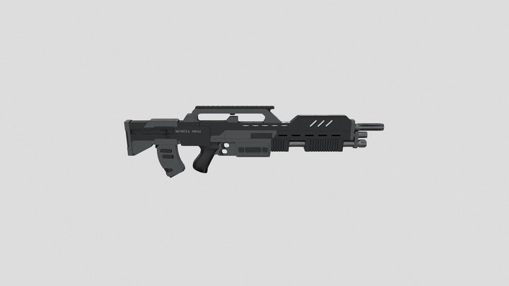 Starship Troopers Morita assault rifle 3D Model