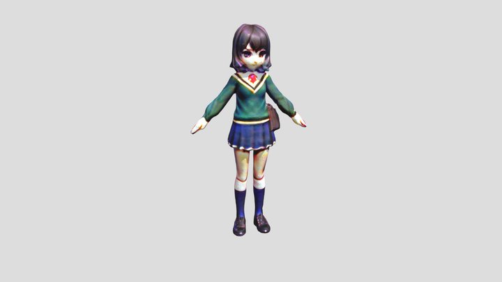 GIRLS COLEGIALA 3D Model