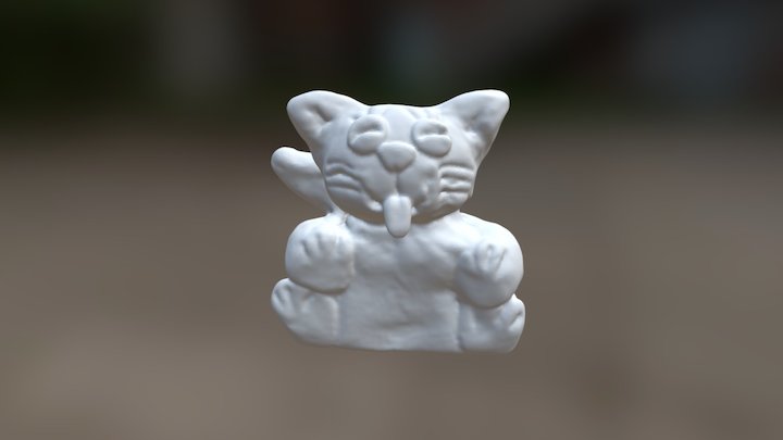 Clay Cat (Matter and Form 3D Scanner) 3D Model