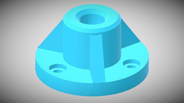 05 机件的回转体结构上均布结构的画法-2 3D Model