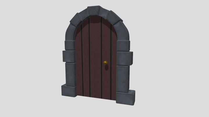 Styalized fantasy doorway 3D Model