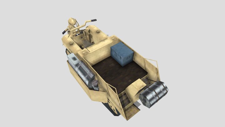 PS1 Style Kettenkrad 3D Model
