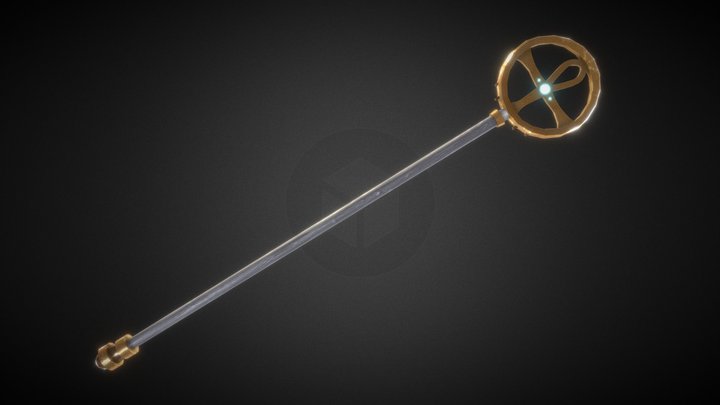 The Sacred Ameno Staff 3D Model