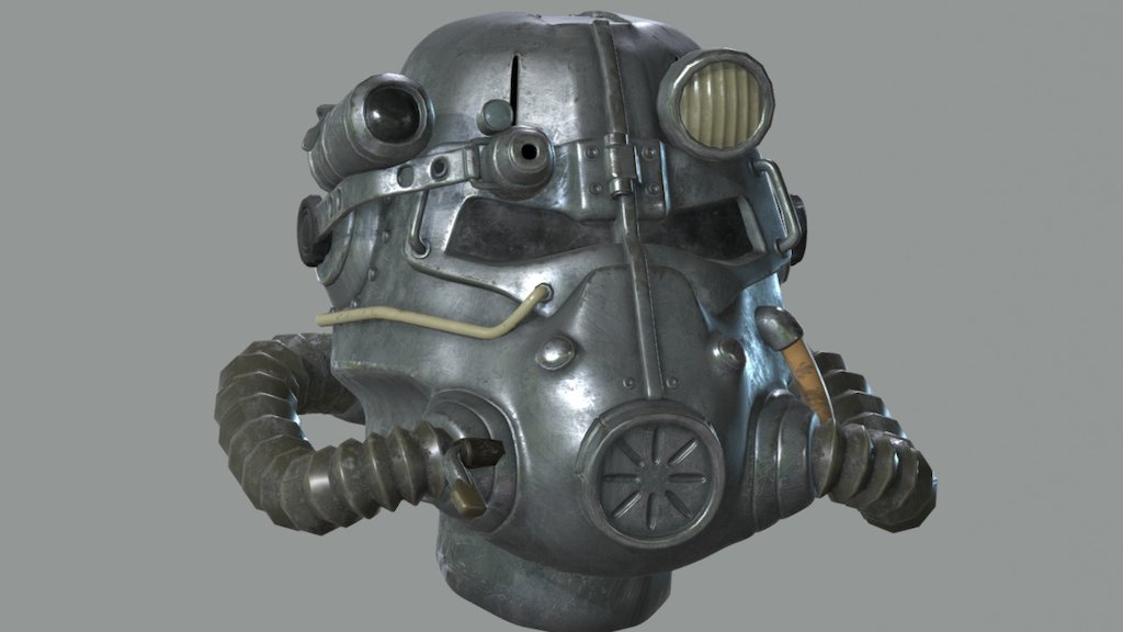 Fallout T45d Power Armor Helmet Download Free 3d Model By Cryostatic Cryostatic 8d1e3c0