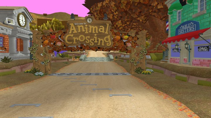 Wii U - Mario Kart 8 - Animal Crossing Autumn 3D Model