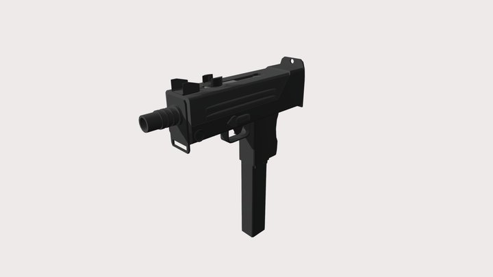 MAC-10 (Low Poly) 3D Model