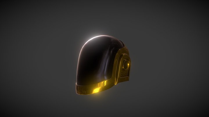 Daft Punk Helmet - Guy Manuel 3D Model