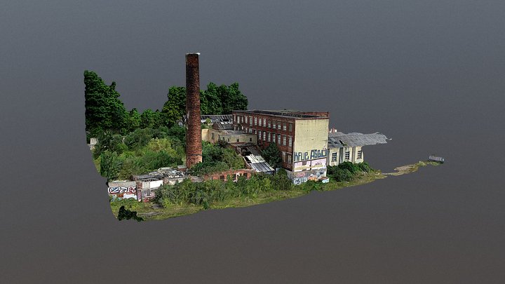 Leeds Chimney Simplified 3d Mesh 3D Model