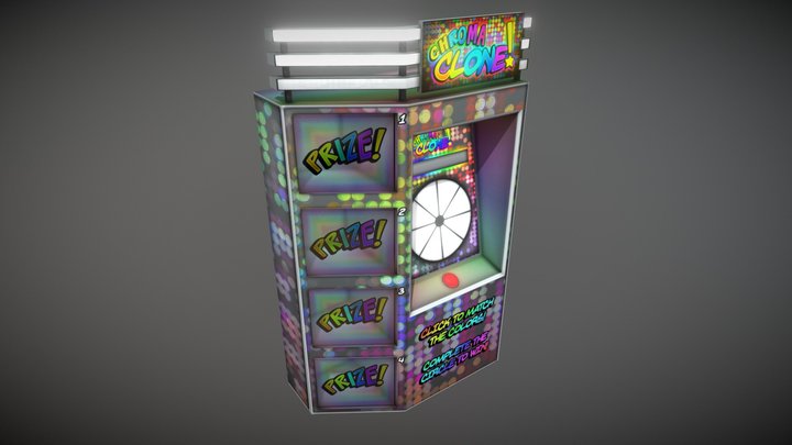 Chroma Clone Arcade Machine 3D Model