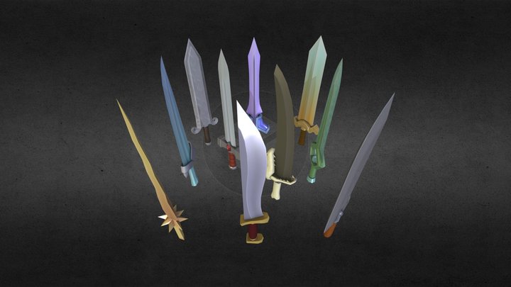 10 Blades Pack 3D Model