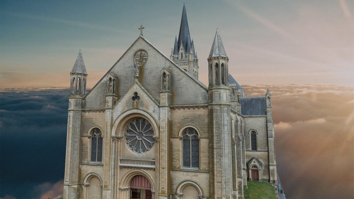 Eglise de Saint Hilaire 3D Model