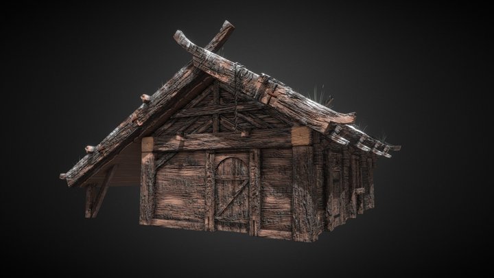 GOW Kratos' Home | Norse Shack 3D Model