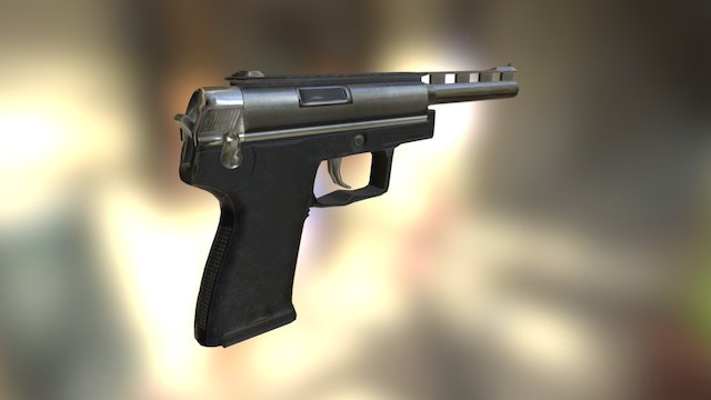 P110 Heavy Pistol 3D Model