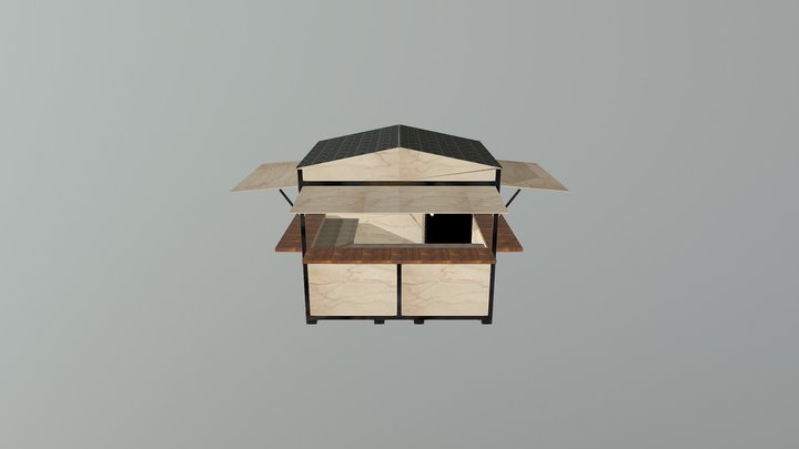 Baviator Bar Kiosk 3D Model