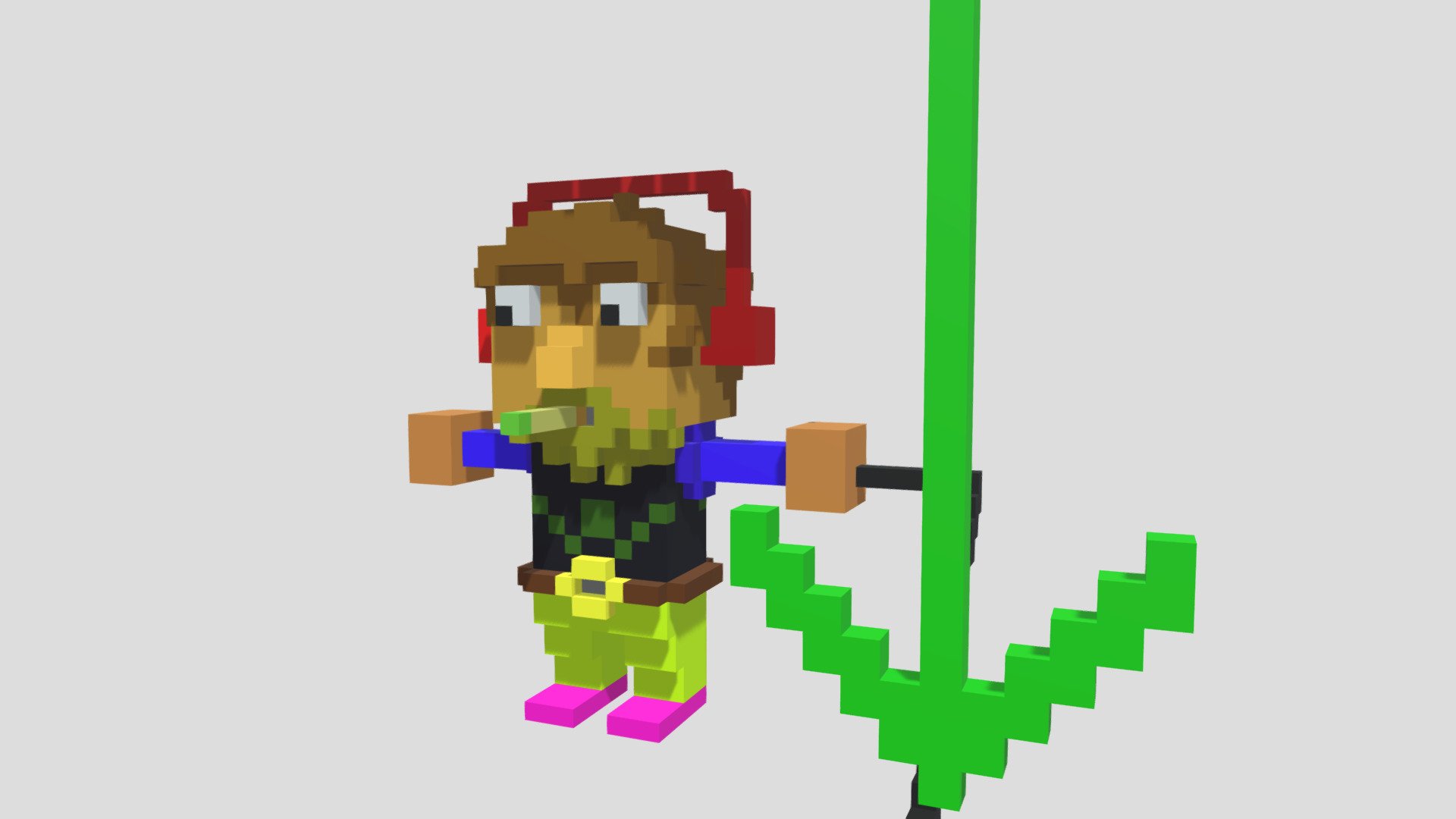 Magical Voxel Ptit Bonhomme Hippie