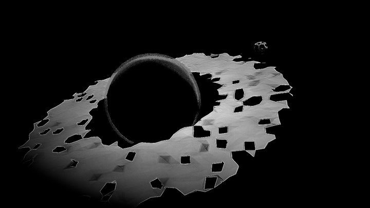 This Side of Moon - Day 26 #3DInktober2019-Dark