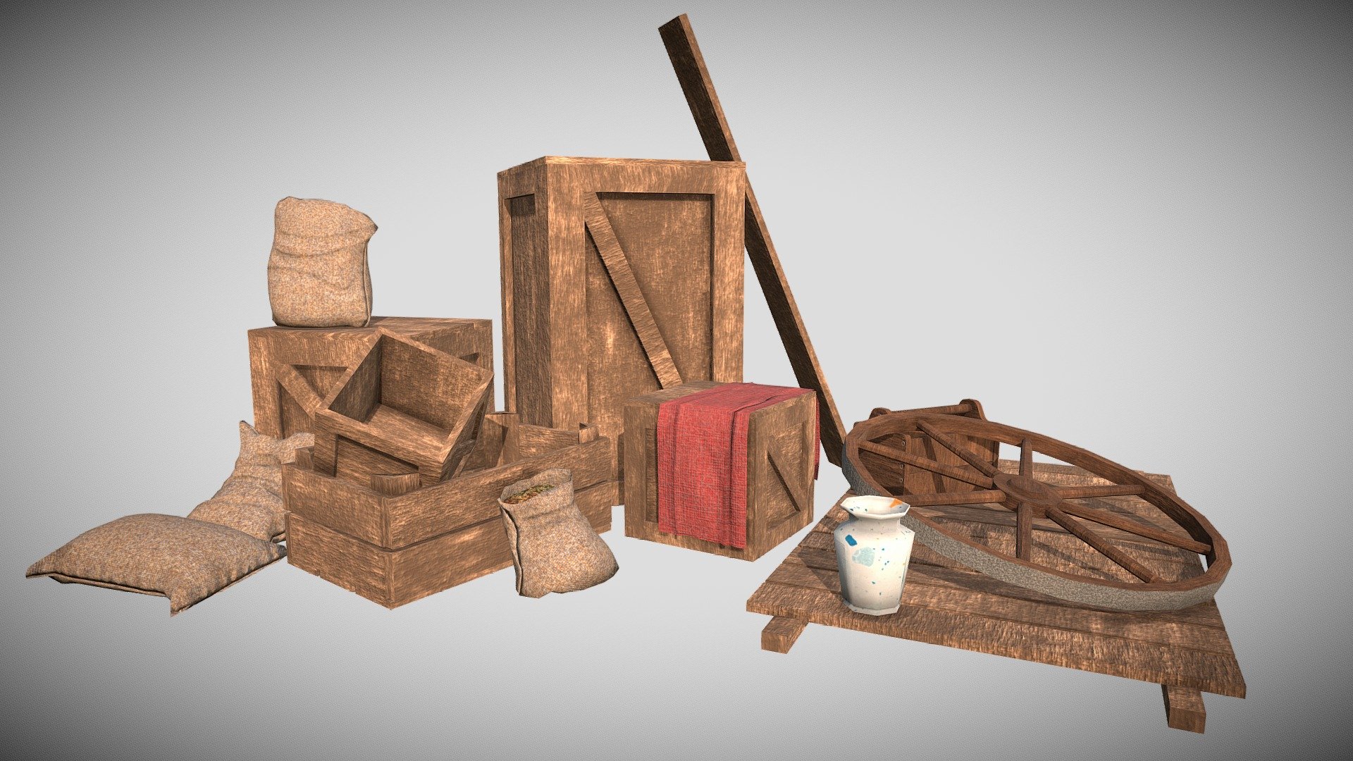 Medieval environment - 3D model by Tarık (@tk29476500) [8d27876 ...
