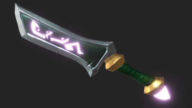 Runic Dagger 2.0 3D Model