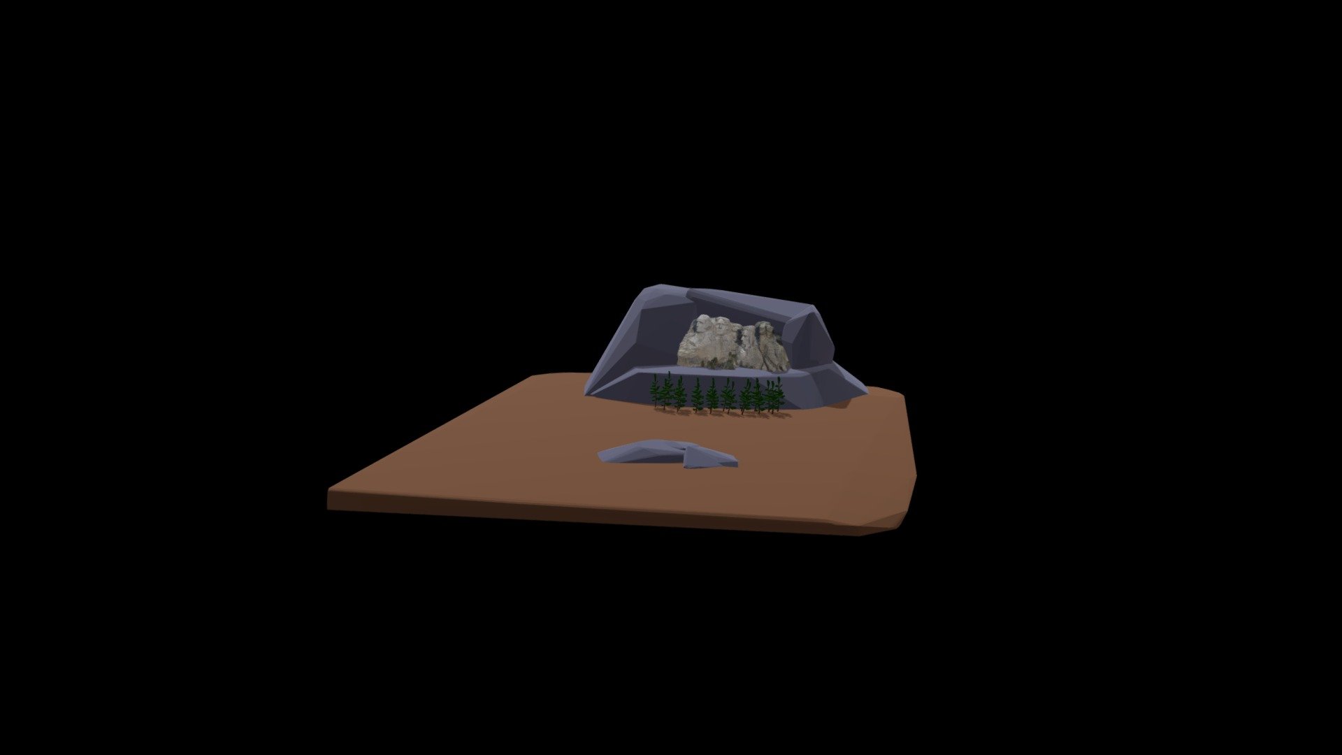 mount rushmore 3d model free for blender